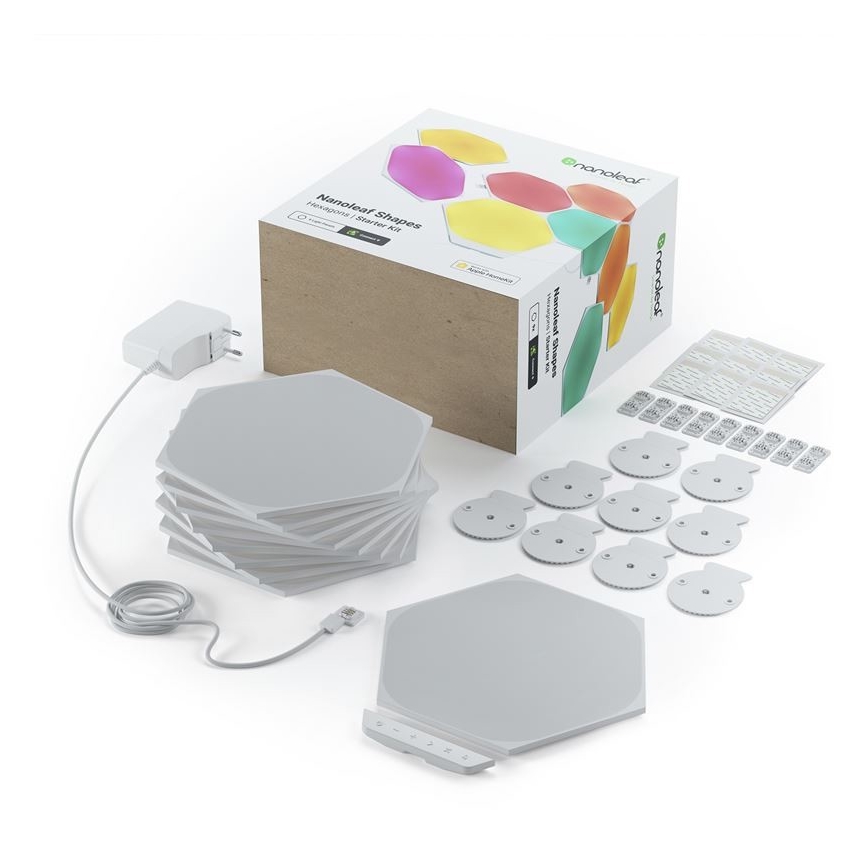 Nanoleaf - ZESTAW 9x LED RGB Ściemnialny panel SHAPES HEXAGON LED/2W/230V 1200-6500K Wi-Fi