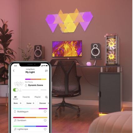 Nanoleaf - SET 15x LED RGB Panel ściemniający TRIANGLES LED/1,5/230V Wi-Fi