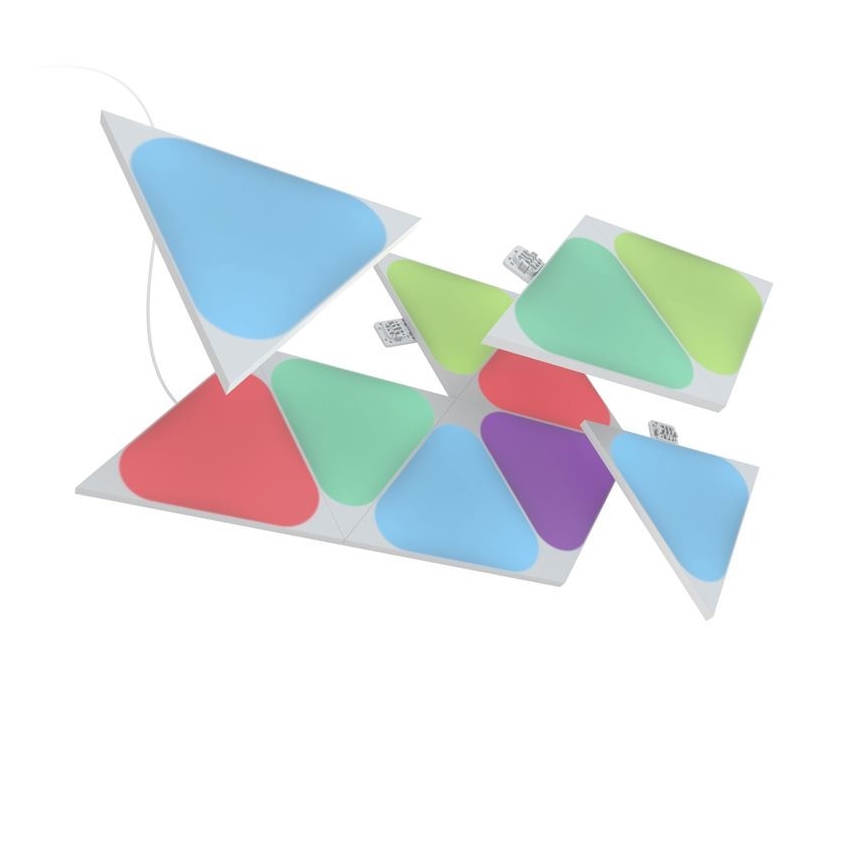 Nanoleaf - ZESTAW 10x LED RGB Panel ściemnialny TRIANGLES LED/0,5W/230V Wi-Fi
