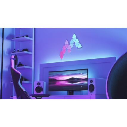 Nanoleaf - ZESTAW 10x LED RGB Panel ściemnialny TRIANGLES LED/0,5W/230V Wi-Fi