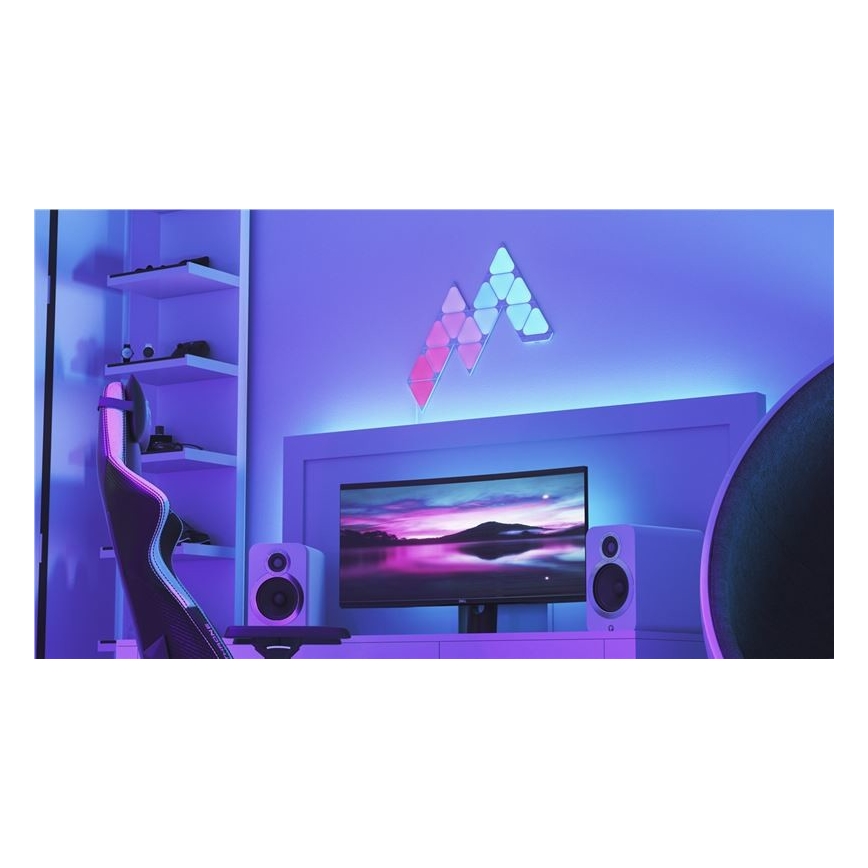 Nanoleaf - ZESTAW 10x LED RGB Panel ściemnialny TRIANGLES LED/0,5W/230V Wi-Fi