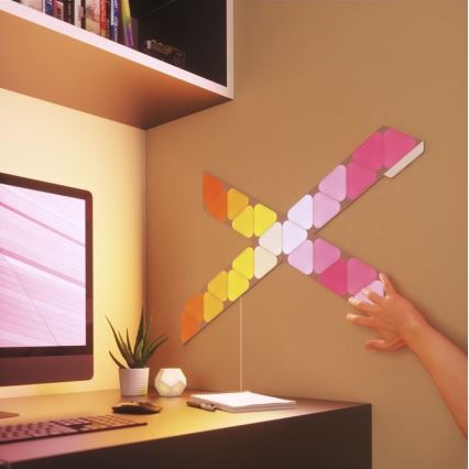 Nanoleaf - ZESTAW 10x LED RGB Panel ściemnialny TRIANGLES LED/0,5W/230V Wi-Fi