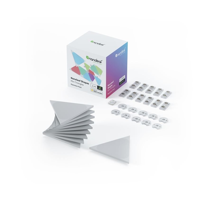 Nanoleaf - ZESTAW 10x LED RGB Panel ściemnialny TRIANGLES LED/0,5W/230V Wi-Fi