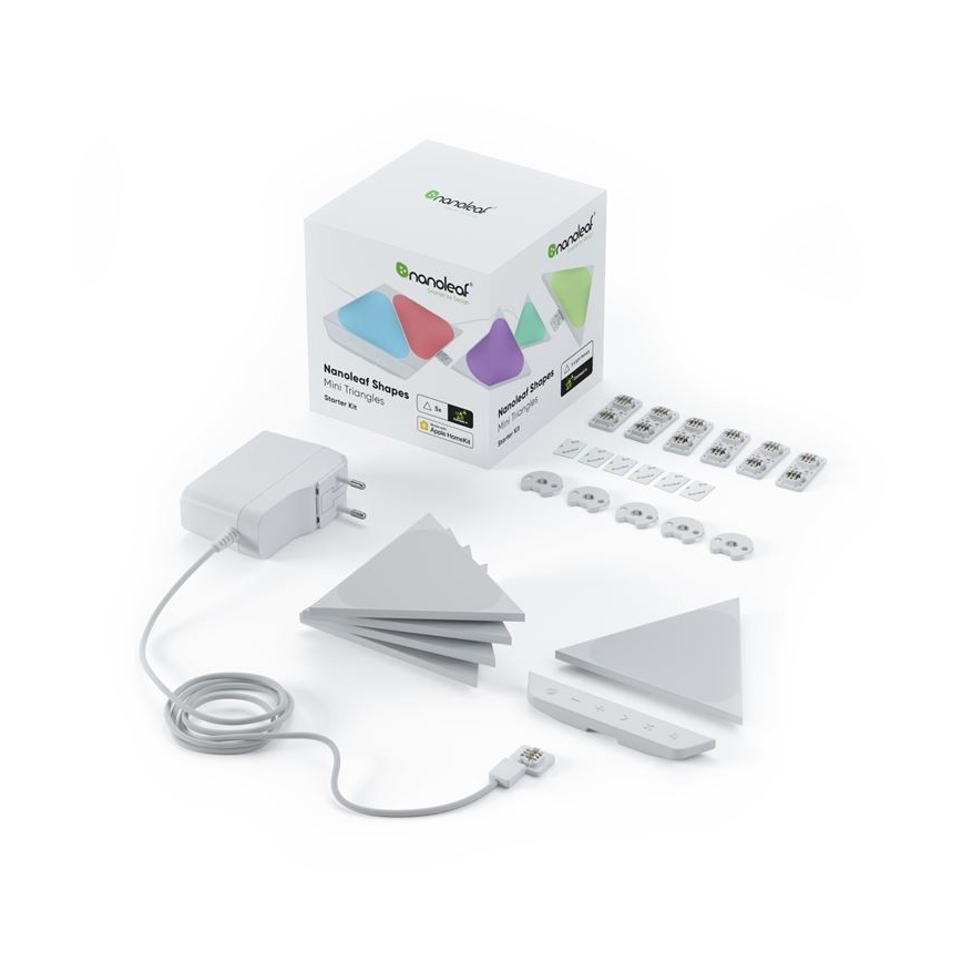 Nanoleaf - ZESTAW 5x LED RGB Ściemnialny panel TRIANGLES LED/0,5W/230V 1200-6500K Wi-Fi