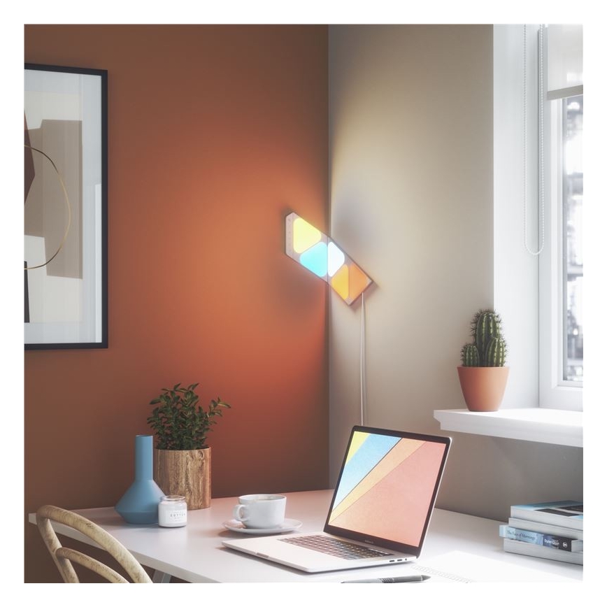 Nanoleaf - ZESTAW 5x LED RGB Ściemnialny panel TRIANGLES LED/0,5W/230V 1200-6500K Wi-Fi