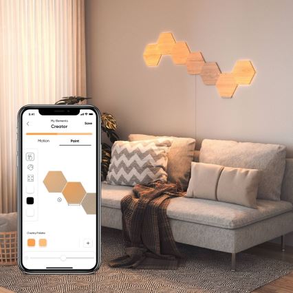 Nanoleaf - ZESTAW 3x LED Panel ściemnialny HEXAGONS LED/2W/230V Wi-Fi