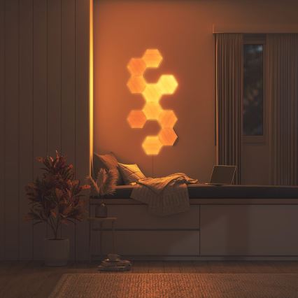 Nanoleaf - ZESTAW 3x LED Panel ściemnialny HEXAGONS LED/2W/230V Wi-Fi