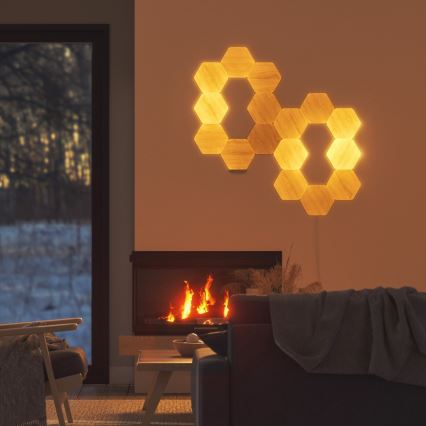 Nanoleaf - ZESTAW 13x LED Panel ściemnialny HEXAGONS LED/2W/230V Wi-Fi