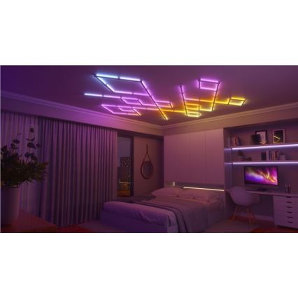 Nanoleaf - Zestaw przedłużający 3x LED RGBW Szyna ściemnialna LINES LED/2W/230V 1200-6000K Wi-Fi