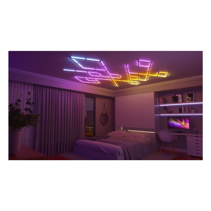 Nanoleaf - Zestaw przedłużający 3x LED RGBW Szyna ściemnialna LINES LED/2W/230V 1200-6000K Wi-Fi