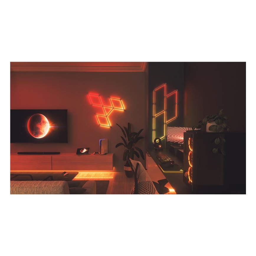 Nanoleaf - Zestaw przedłużający 3x LED RGBW Szyna ściemnialna LINES LED/2W/230V 1200-6000K Wi-Fi