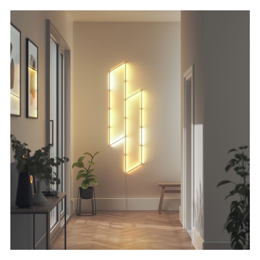 Nanoleaf - Zestaw przedłużający 3x LED RGBW Szyna ściemnialna LINES LED/2W/230V 1200-6000K Wi-Fi