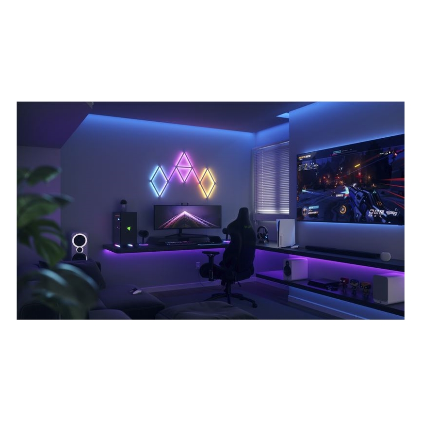 Nanoleaf - Zestaw przedłużający 3x LED RGBW Szyna ściemnialna LINES LED/2W/230V 1200-6000K Wi-Fi