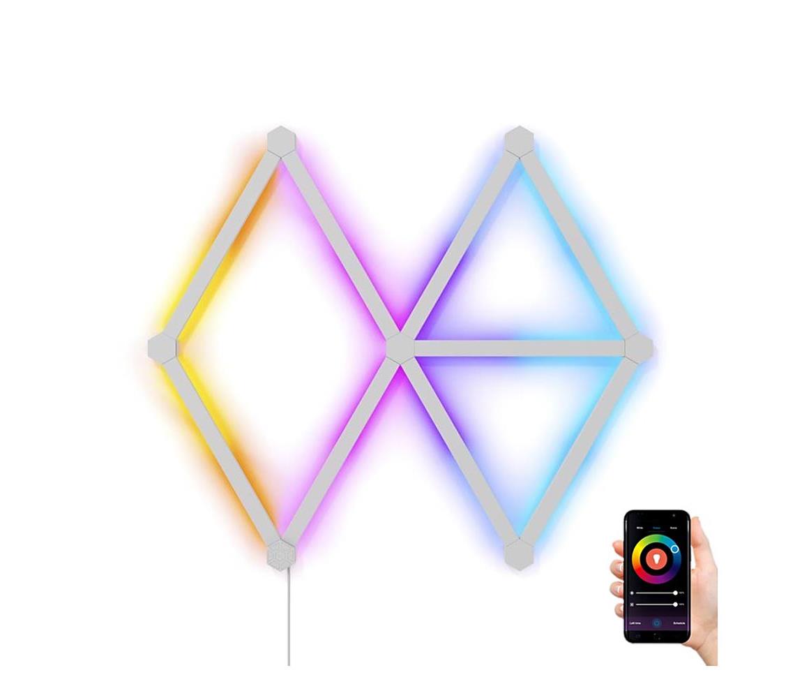 Nanoleaf NL59-K-0002LW-9PK-EU-ZESTAW 9x LED RGBW Ściemnialna szyna LINES 1200-6000K Wi-Fi