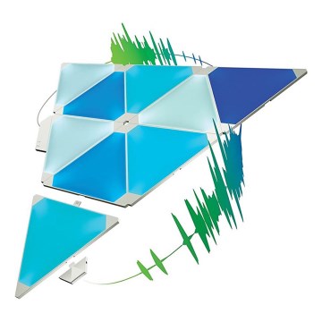 Nanoleaf - SET 9x LED RGB Panel ściemniający RHYTHM LED/2W/230V Wi-Fi