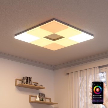 Nanoleaf - ZESTAW 3x Ściemnialna lampa sufitowa RGBW SKYLIGHT 1xLED/18W/230V + 2xLED/16W/230V 2700-6500K Wi-Fi