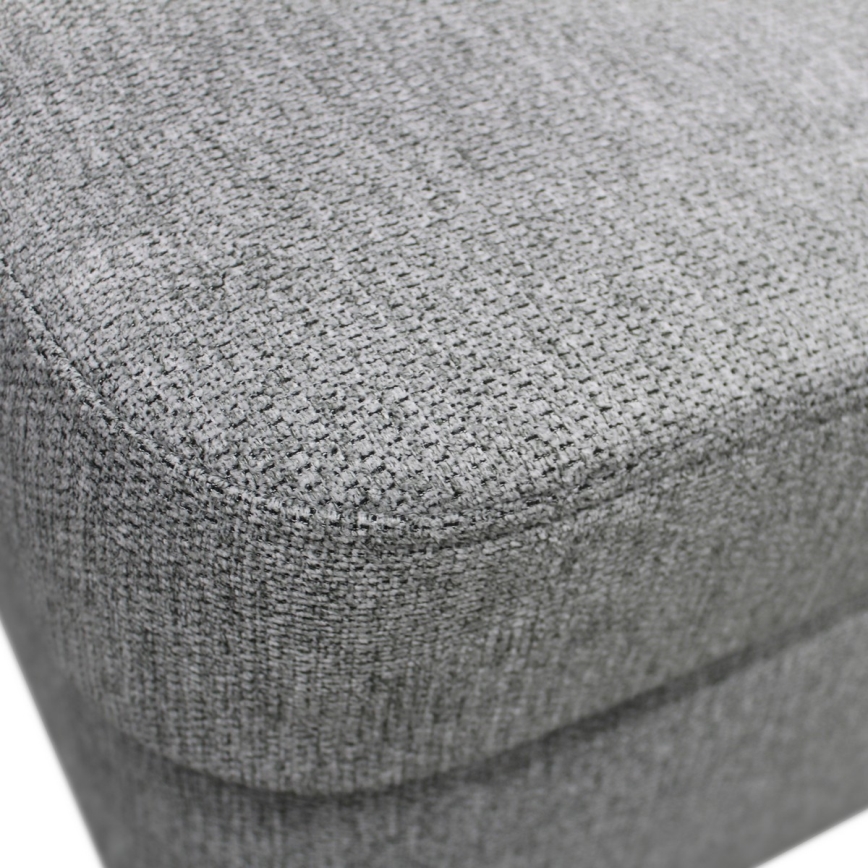 Narożnik rozkładany w kształcie U z pojemnikiem SERPA, lewy, szary