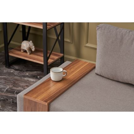 Narożny fotel TULA beżowy prawy