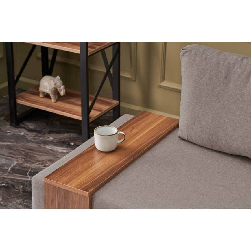 Narożny fotel TULA beżowy prawy