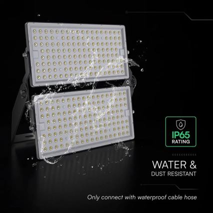 Naświetlacz LED 500W, 230V, 4000K, IP65, szary