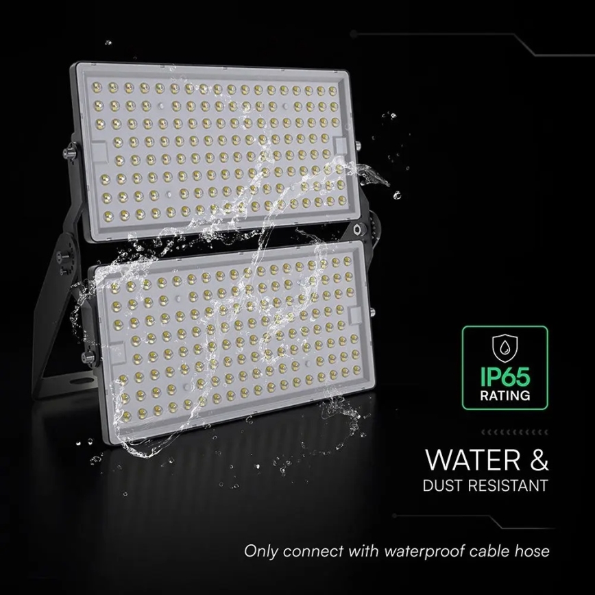 Naświetlacz LED 500W, 230V, 4000K, IP65, szary