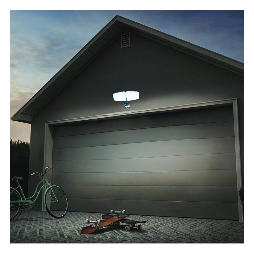 Naświetlacz zewnętrzny LED z czujnikiem LED/24W/230V 3000/4000/6000K IP54 antracyt