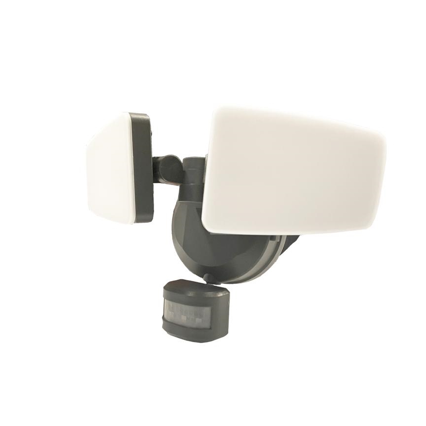 Naświetlacz zewnętrzny LED z czujnikiem LED/24W/230V 3000/4000/6000K IP54 antracyt