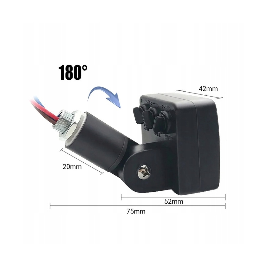 Naświetlacz zewnętrzny LED z czujnikiem LED/30W/230V 4000K IP65 czarny