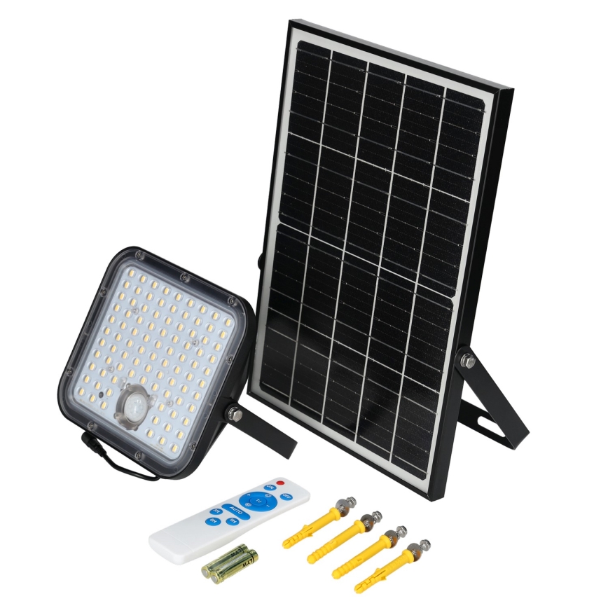 Naświetlacz zewnętrzny z czujnikiem LED/30W/6,4V 4000K IP65 + pilot