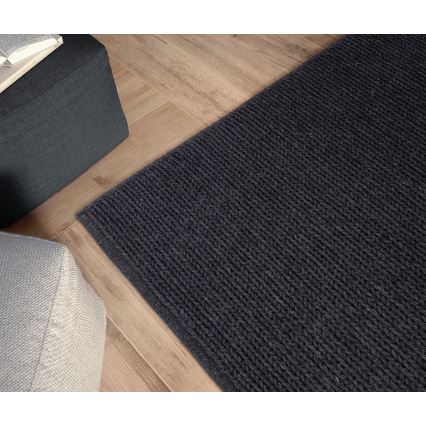 Naturalny dywan FIR WOOL 160x230 cm 2600 g/m2 antracyt