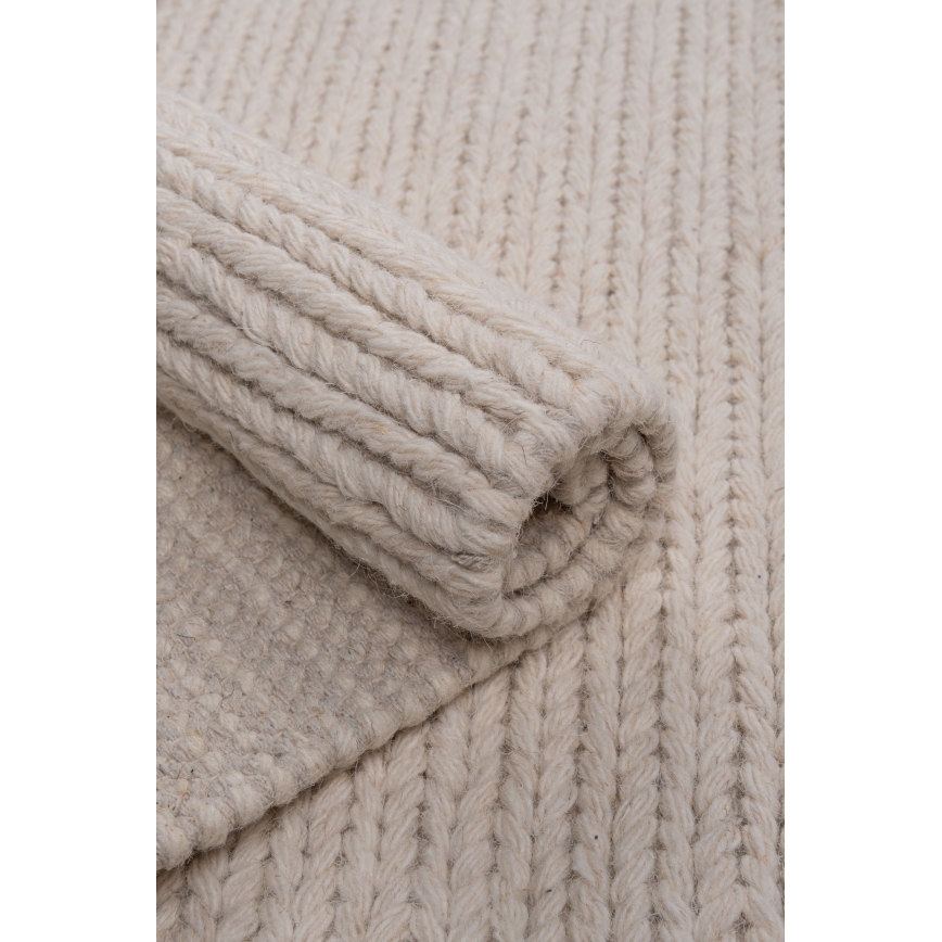 Naturalny dywan FIR WOOL 70x140 cm 2600 g/m2 kremowy