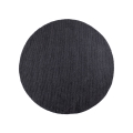 Naturalny okrągły dywan FIR WOOL 160 cm 2600 g/m2 antracyt