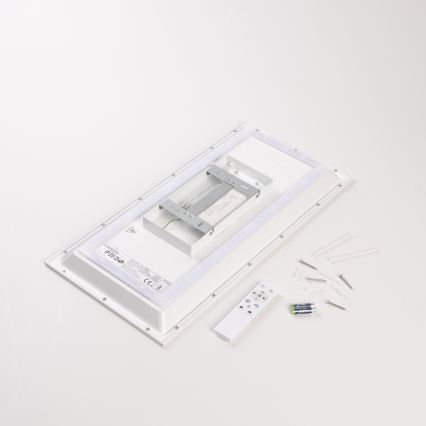 Ściemnialny panel natynkowy LED RGBW/22W/230V 2700-6500K 29,5x59,5 cm + pilot zdalnego sterowania