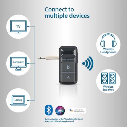 Przenośny Bluetooth AUX odbiornik