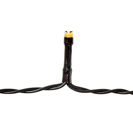 Łańcuch świetlny LED zewnętrzny, 192 diody LED / 7 funkcji / zasilanie 3×AA / 14,9 m / IP44 / ciepła biała