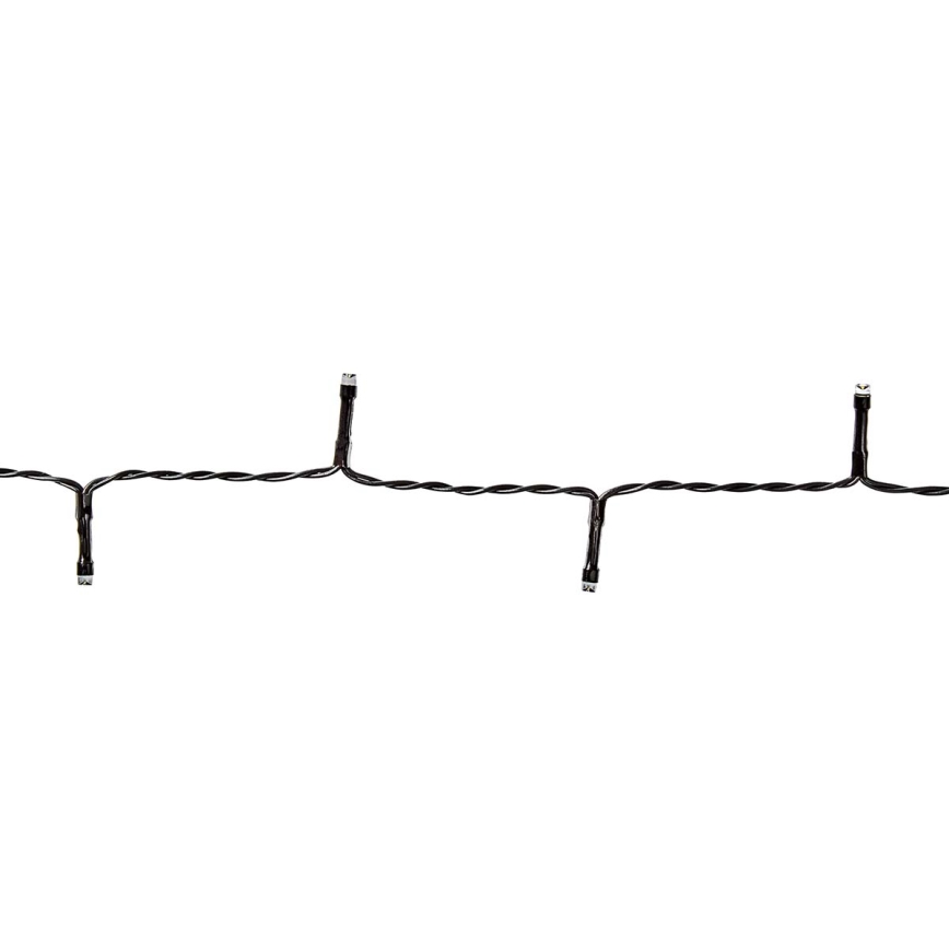 Łańcuch świetlny LED zewnętrzny, 192 diody LED / 7 funkcji / zasilanie 3×AA / 14,9 m / IP44 / ciepła biała