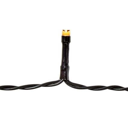 Zewnętrzny łańcuch świetlny LED 96xLED/7 funkcji/3xAA 7,7m IP44 ciepła biała