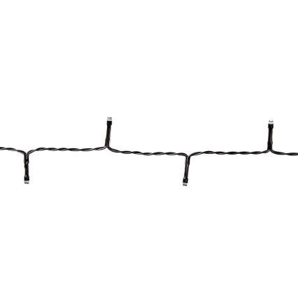 Zewnętrzny łańcuch świetlny LED 96xLED/7 funkcji/3xAA 7,7m IP44 ciepła biała