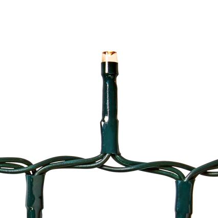 Zewnętrzny łańcuch świetlny LED 400 diod, 7 trybów, 11 m, IP44, ciepłe białe światło