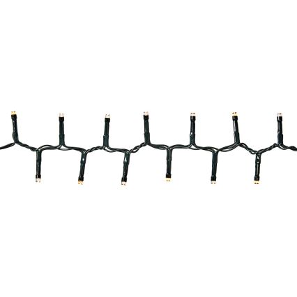 Zewnętrzny łańcuch świetlny LED 560 diod, 7 funkcji, 14 m, IP44, ciepła biała