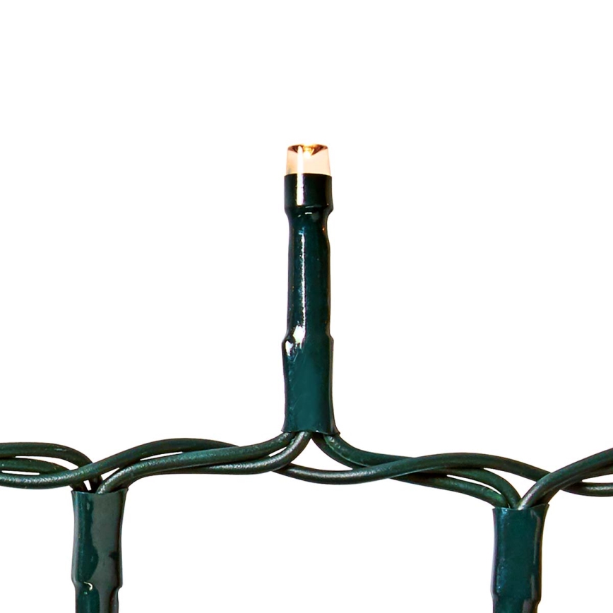 Zewnętrzny łańcuch świetlny LED, 700 diod LED, 7 funkcji, 17m, IP44, ciepła biel