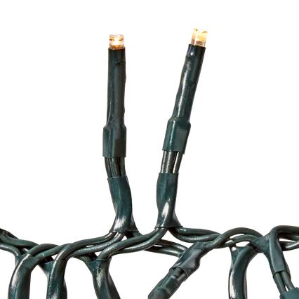 Zewnętrzny łańcuch świetlny LED, 1512 diod LED / 7 funkcji, 14 m, IP44, ciepła biel