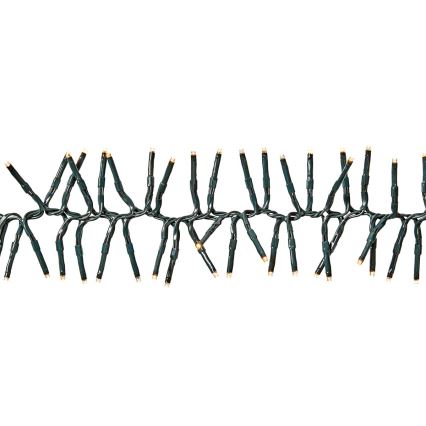 LED łańcuch zewnętrzny 768 diod LED/7 funkcji 8,6 m IP44 ciepła biel