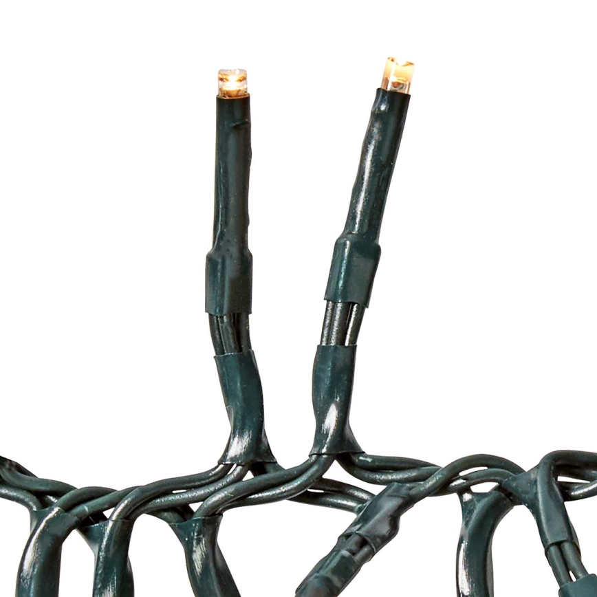 LED łańcuch zewnętrzny 768 diod LED/7 funkcji 8,6 m IP44 ciepła biel