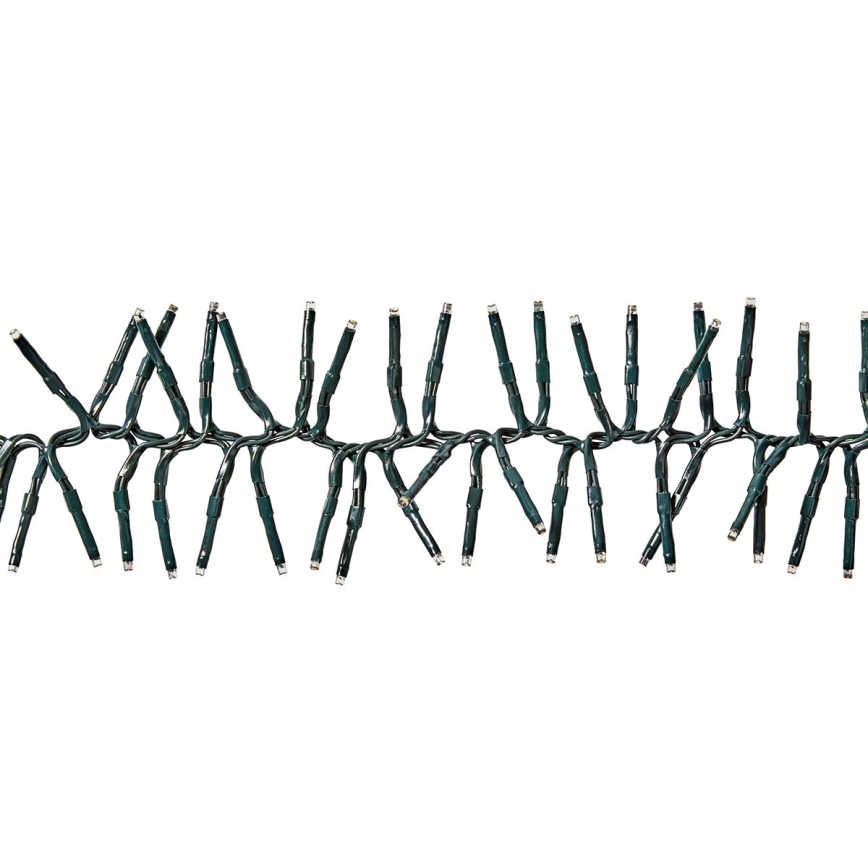 LED łańcuch zewnętrzny 768 diod LED/7 funkcji 8,6 m IP44 ciepła biel