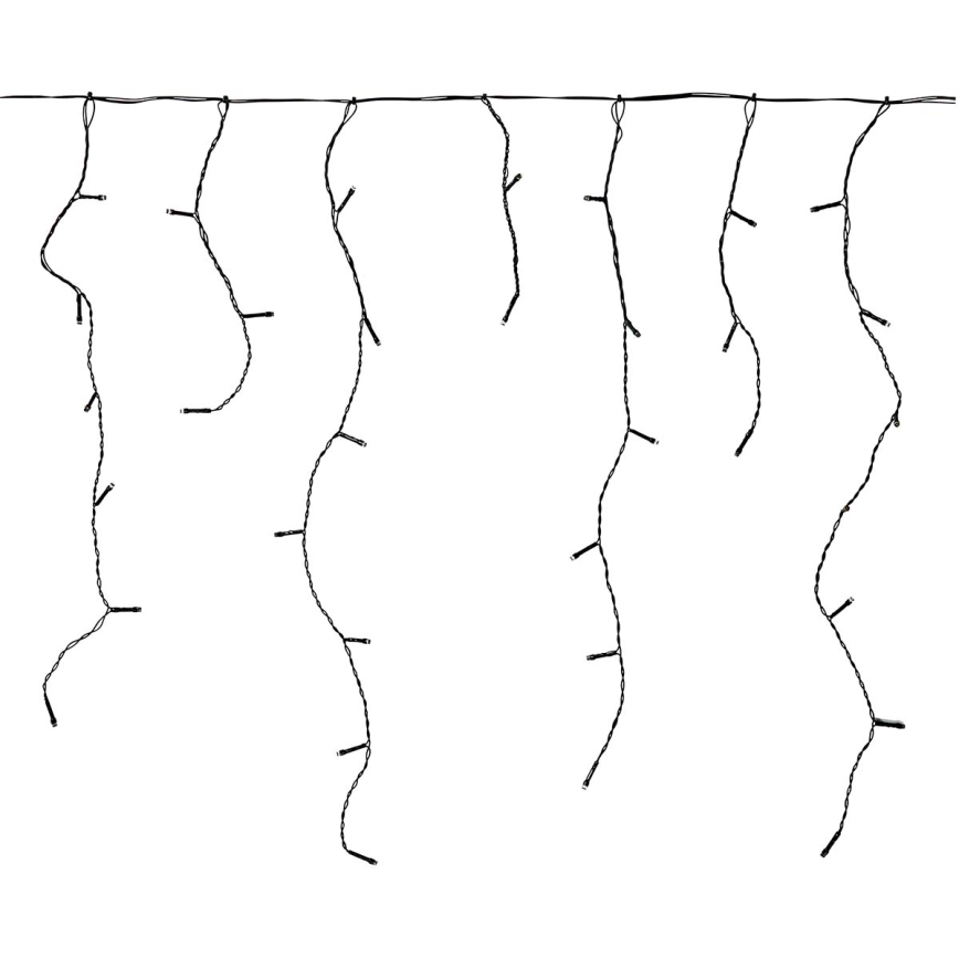 LED kurtyna świetlna zewnętrzna 180xLED/7 funkcji 10,9 m IP44 ciepła biel