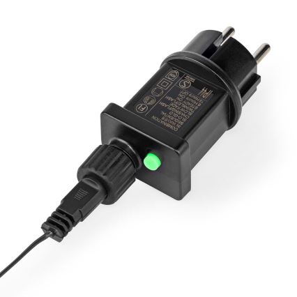 LED Zewnętrzny świąteczny kurtyna 180xLED/7 funkcji 10,9m IP44 zimna biel