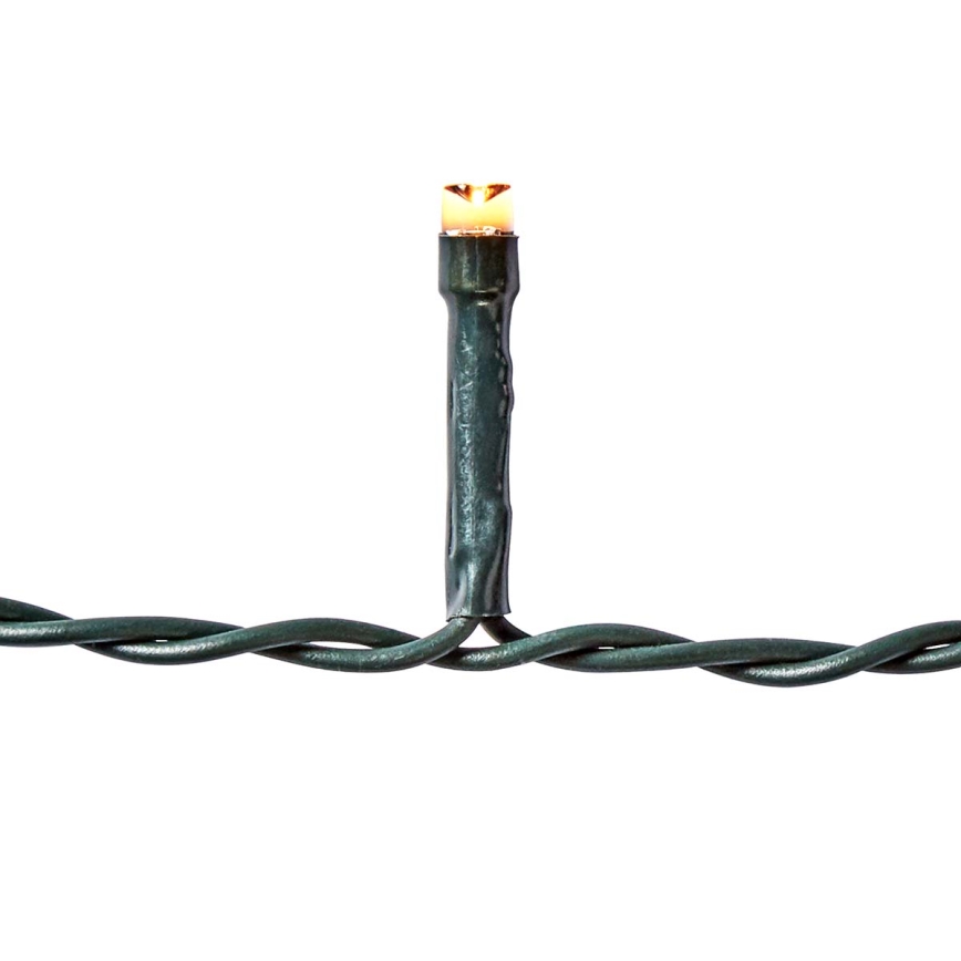 Zewnętrzna kurtyna świetlna LED, 360 diod / 7 trybów, 14 m, IP44, ciepła biała