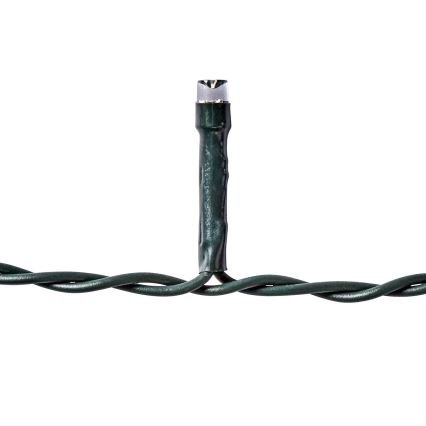Zewnętrzna kurtyna świetlna LED, 360 diod / 7 trybów, 14 m, IP44, ciepła biała