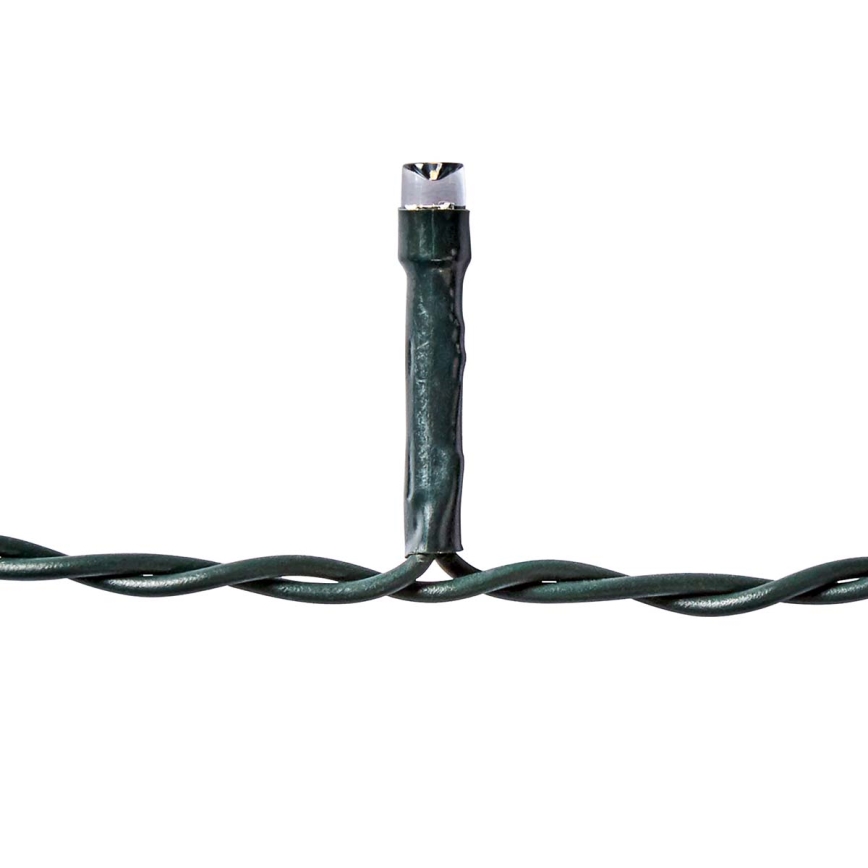 Zewnętrzna kurtyna świetlna LED, 360 diod / 7 trybów, 14 m, IP44, ciepła biała